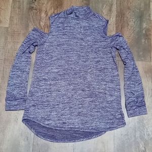 Sonoma cold shoulder mock turtleneck